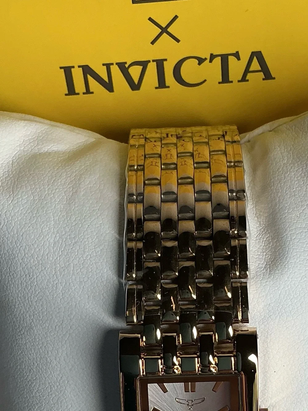 Invicta Rose Gold Tone Bracelet Watch with silver Dial(69891)